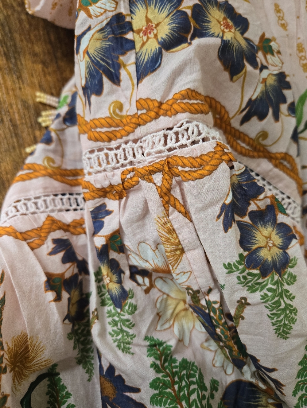 FARM Rio Peach Floral One-Shoulder Maxi Dress - Picture 5 of 8